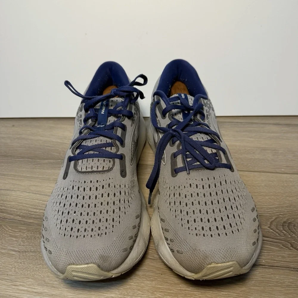 Brooks Glycerin 20 Mens Gray And Blue Running Shoes 1103821D070 Size 13 D